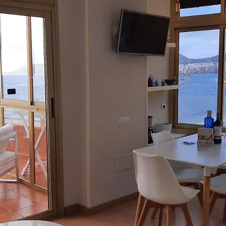 Isamaria Terraza Y Piscina En La Playa 아파트